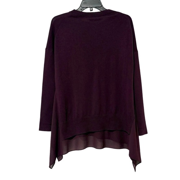Allsaints Libby Crew Neck Purple Merino Wool Sweater Size Small Classic Fall - Picture 3 of 7